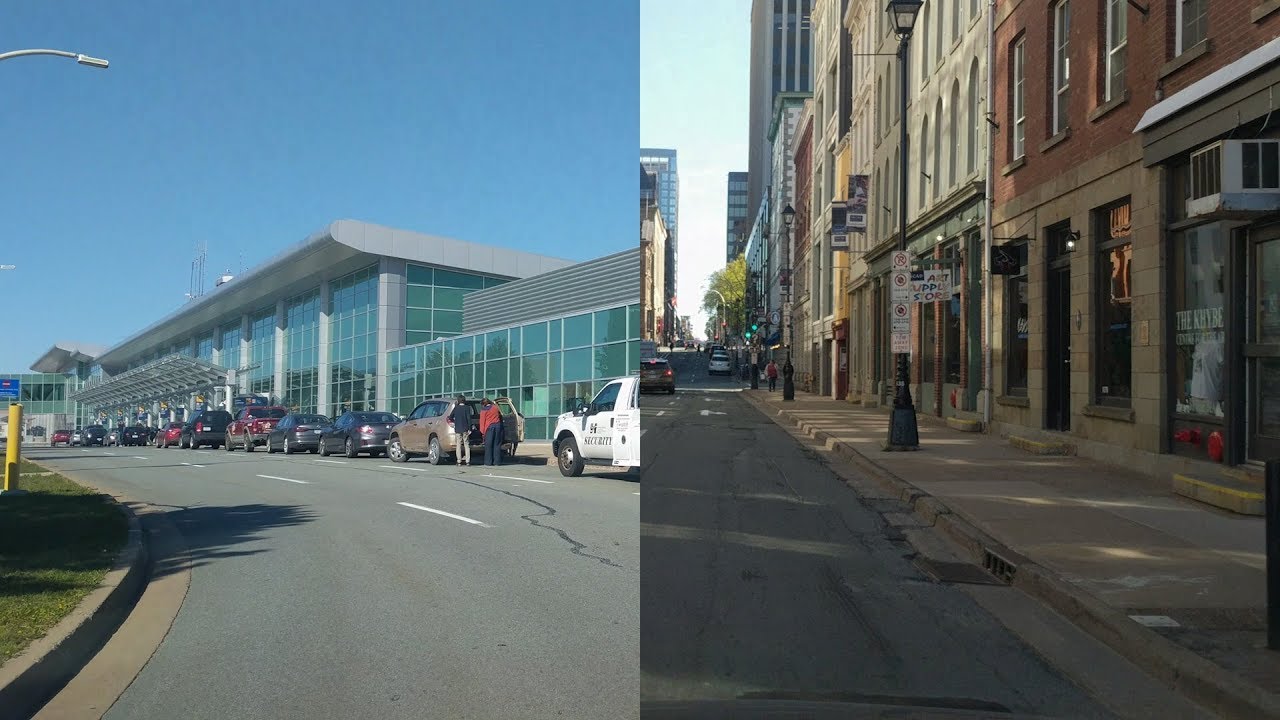 Driving from Halifax's airport to downtown