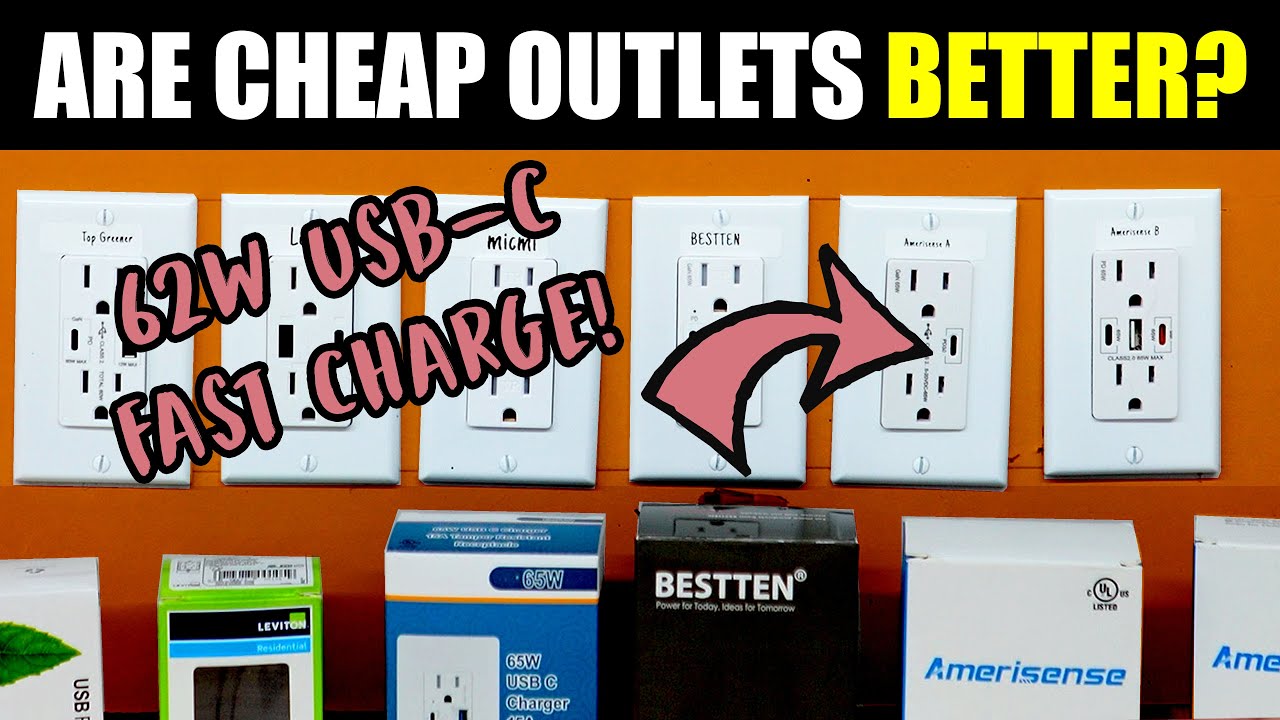 Лучшая USB-розетка? 65-ваттная зарядка от Leviton, Topgreener, Amerisense и других производителей