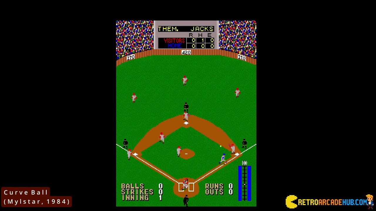 Curve Ball (Mylstar, 1984) for ARCADE