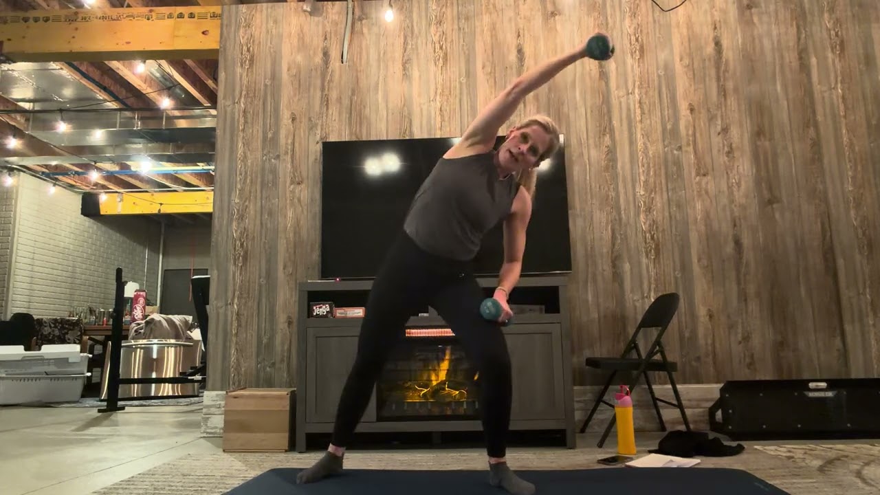 Day 5: Standing core, light weights (5 lbs or less)