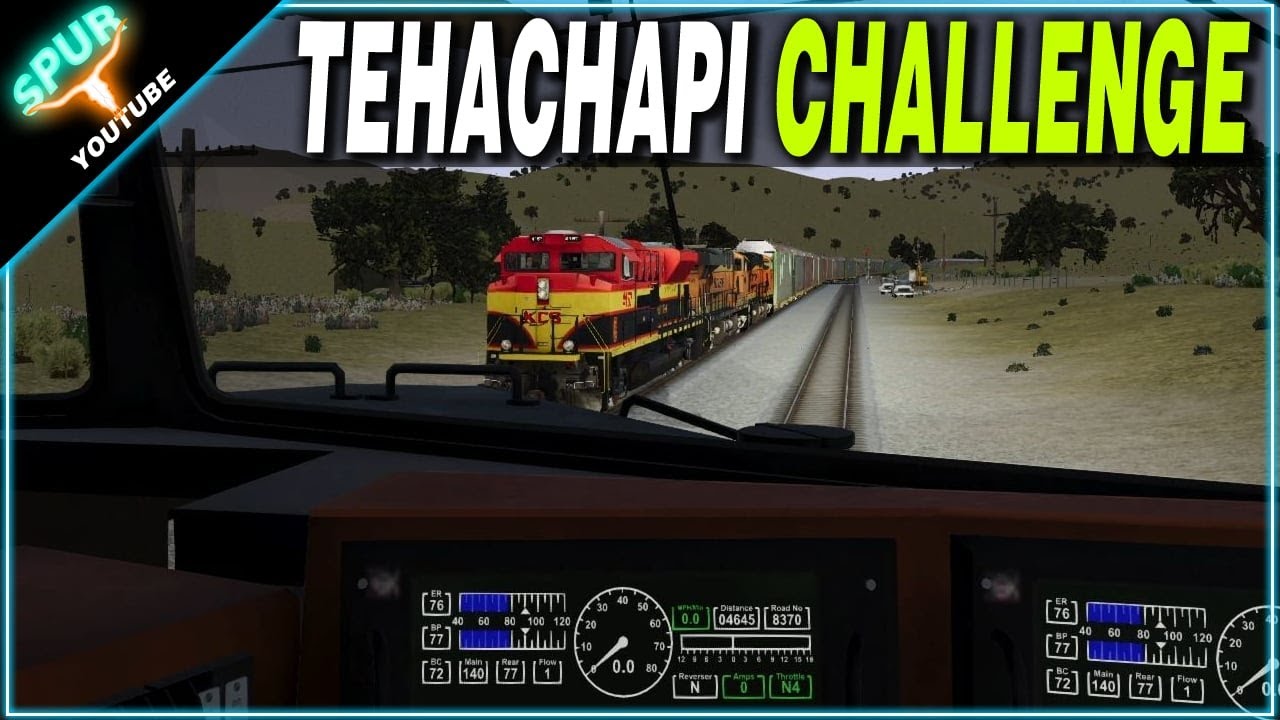 Tehachapi Can Be a Challenge | Run 8 Train Sim - RailDriver Gameplay