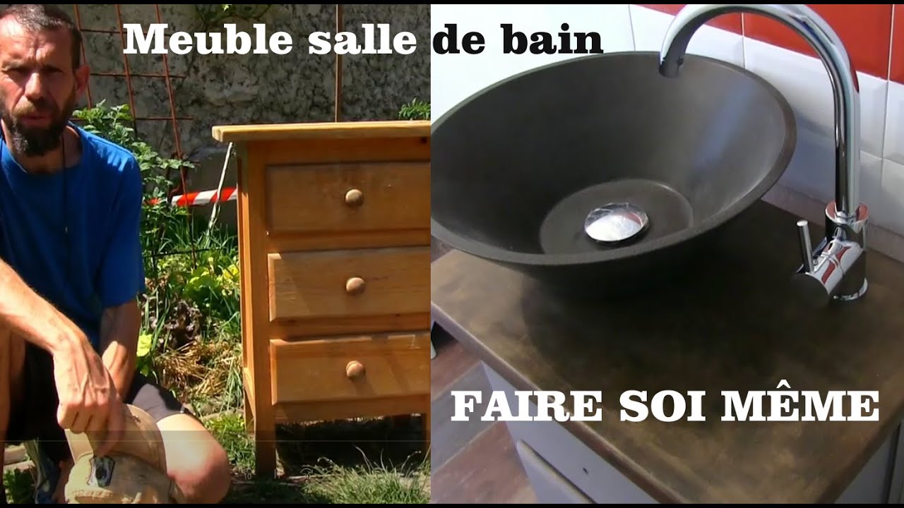 meuble salle de bain à faire soi même