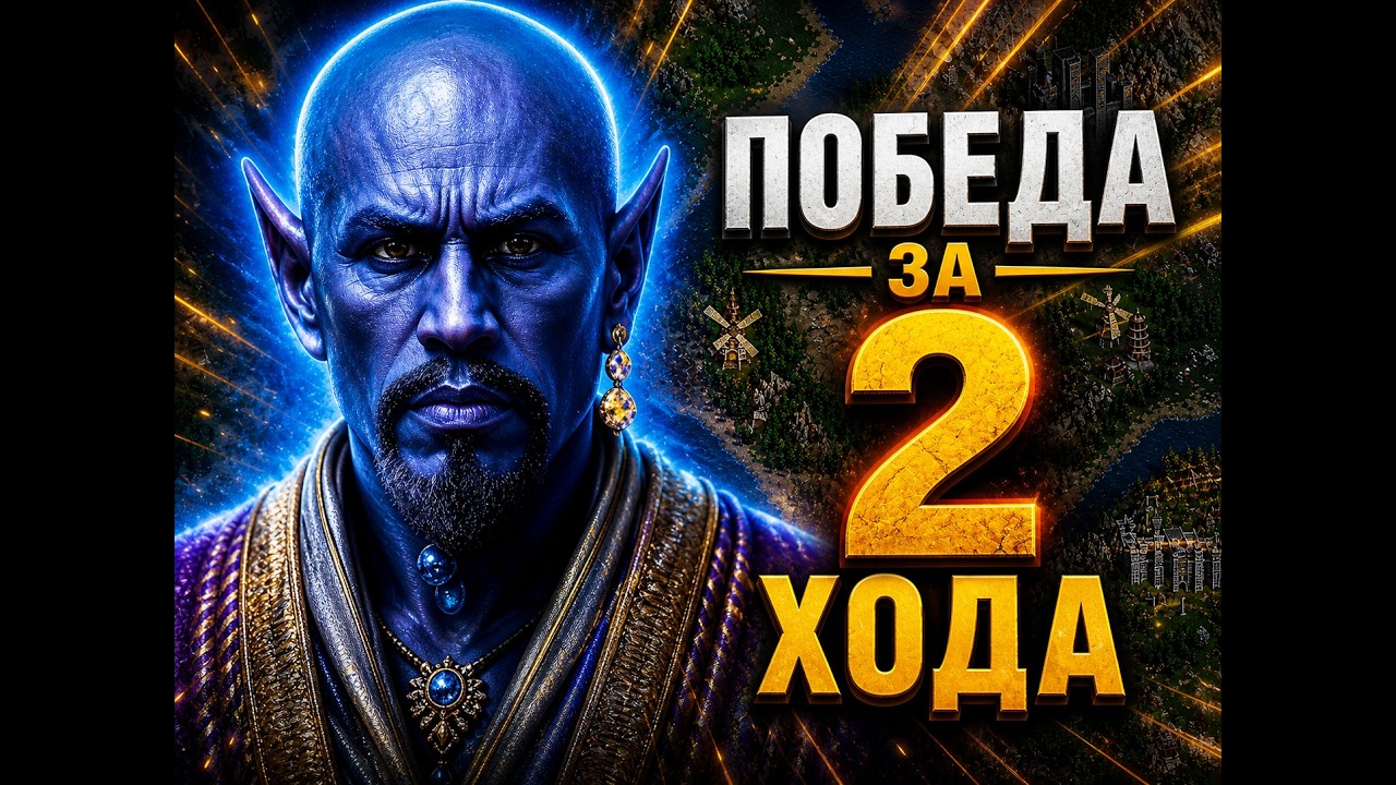 Heroes III- Победа за 2 хода сложность 200% карта Наводнение