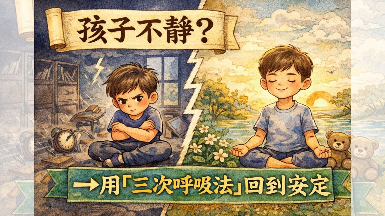 【每週正念 12 】｜3 分鐘正念練習，改變孩子情緒的不是技巧，而是「結束方式」｜靜心的開始到結束