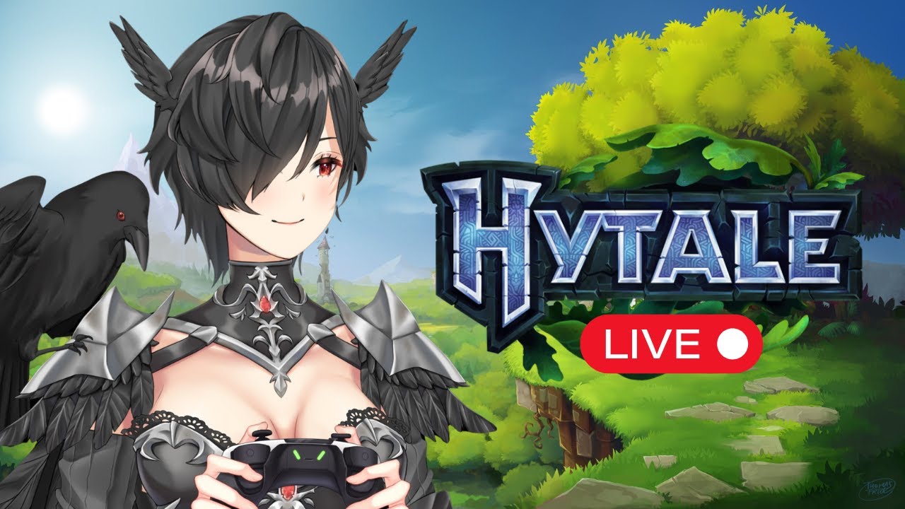 This Game Is Better Than Minecraft (Hytale Livestream Gameplay - EN Vtuber)