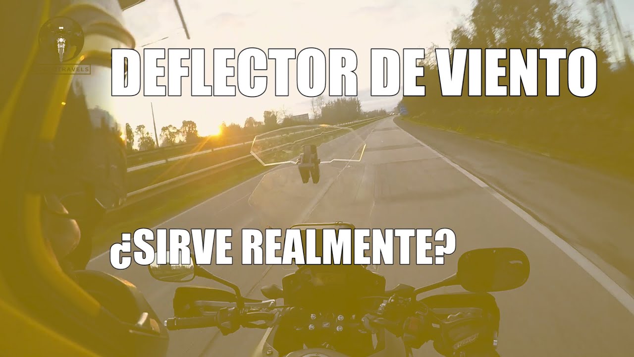 DEFLECTOR DE VIENTO PARA MOTO ¿SIRVE REALMENTE? HICE LA PRUEBA!