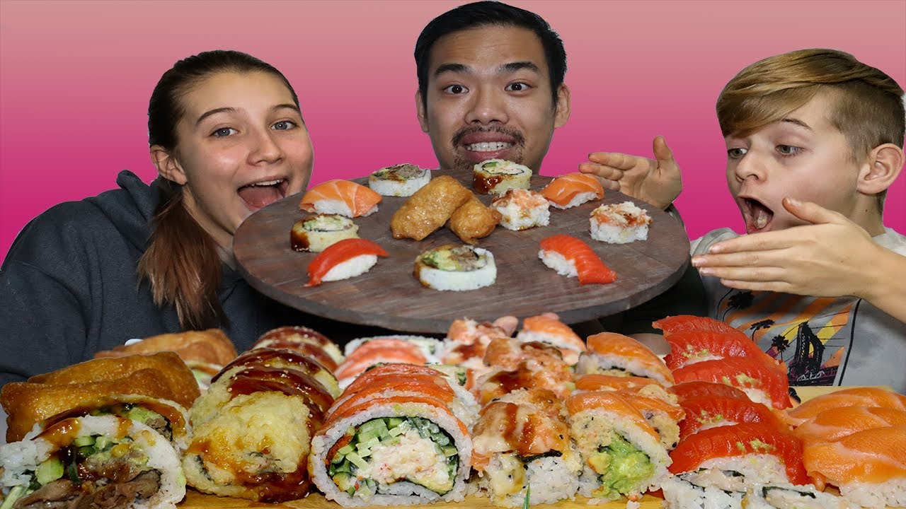 LAST SUSHI FEAST WASABI ROULETTE - HAWAIIAN ROLL, SMOKED SALMON ROLL, SALMON KING, NIGIRI & MORE