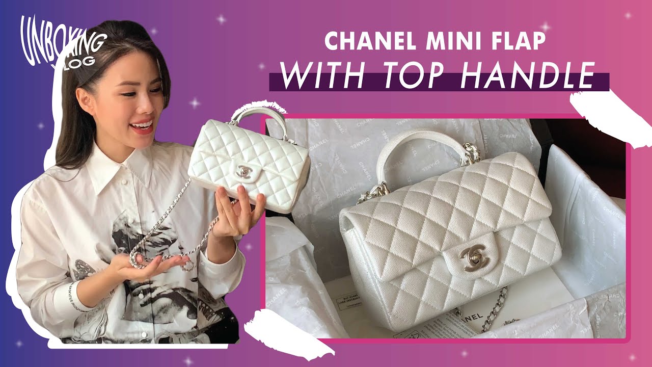 (En) Unbox: New 21s' Chanel Mini Flap bag with Top Handle// Chỉ là phiên bản nâng cấp Classic Mini??