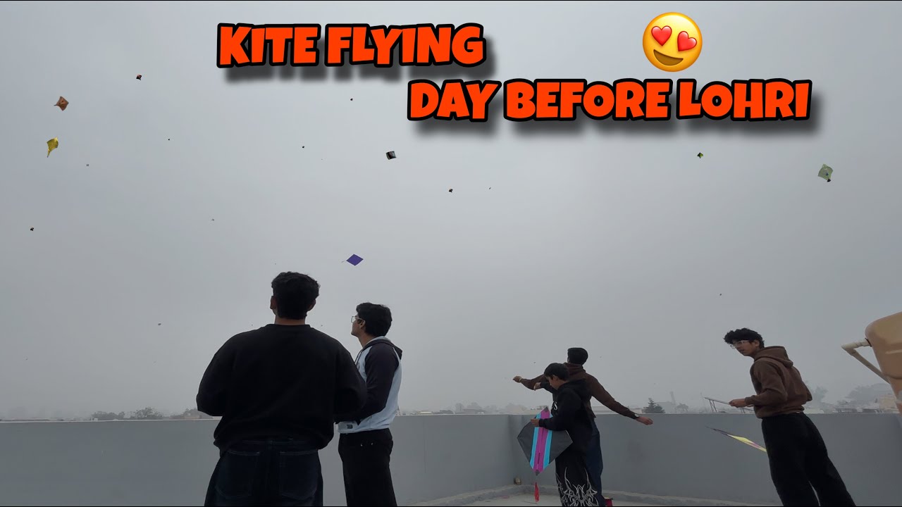 Kite Flying Day Before Lohri 😍 LOHRI 2026 🔥*6 TAWA, 3 TAWA, BIG KITES || Day 134/365 || K M Vlog's