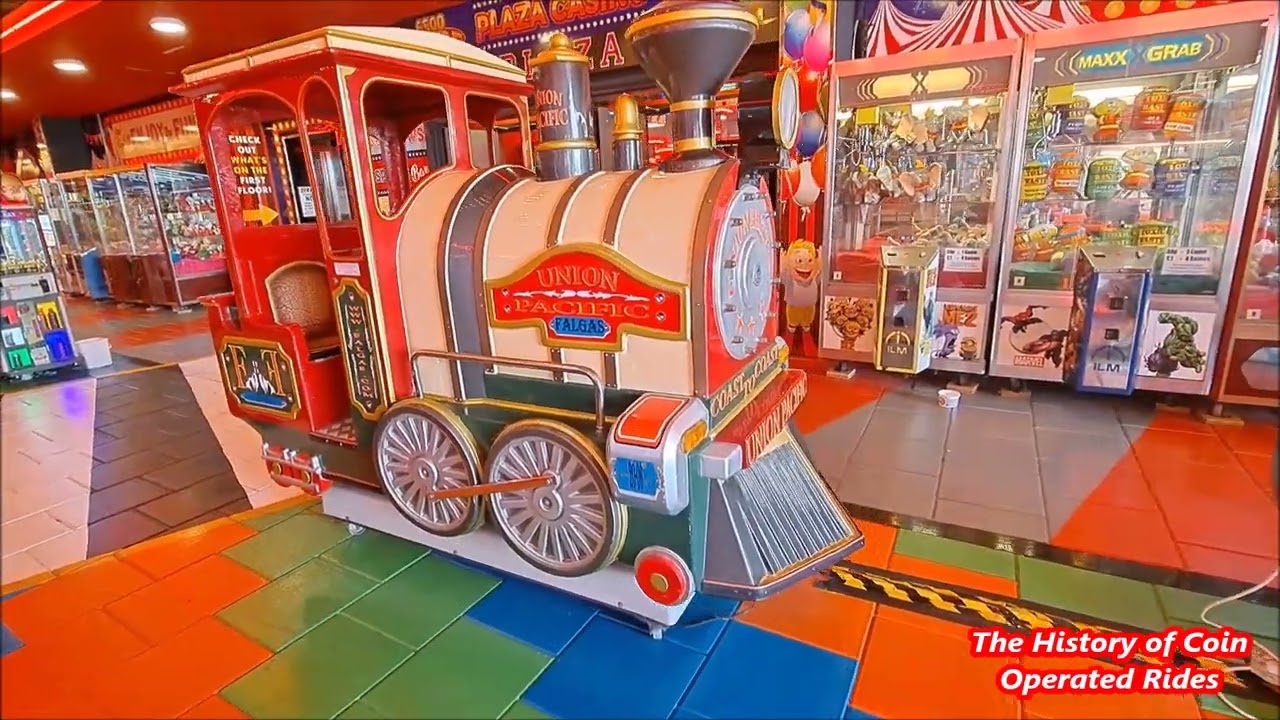 2000s Falgas Coin Operated Steam Engine Kiddie Ride - Union Pacific