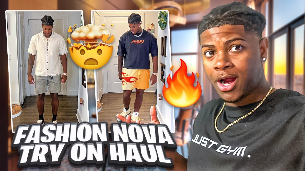 HUGE FASHION NOVA MEN CLOTHING TRY-ON HAUL (15 ITEMS) 😎