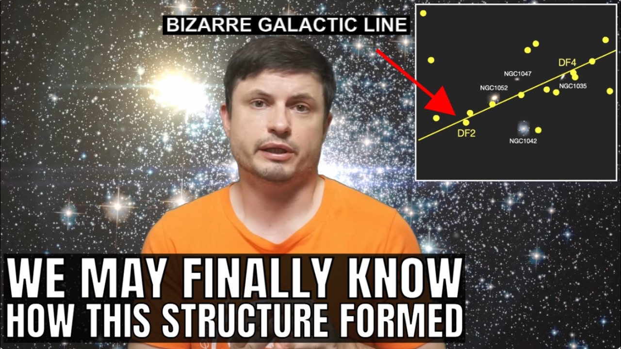 We Finally Know How This Long Line of Bizarre Galaxies Formed
