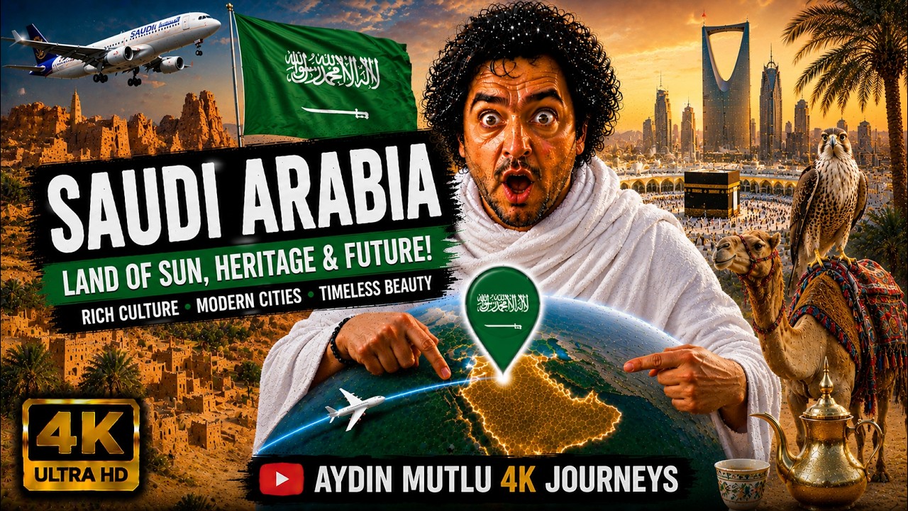 SAUDI ARABIA IN 4K UHD| Cinematic Travel Film & Relaxing Nature | AYDIN MUTLU 4K JOURNEYS