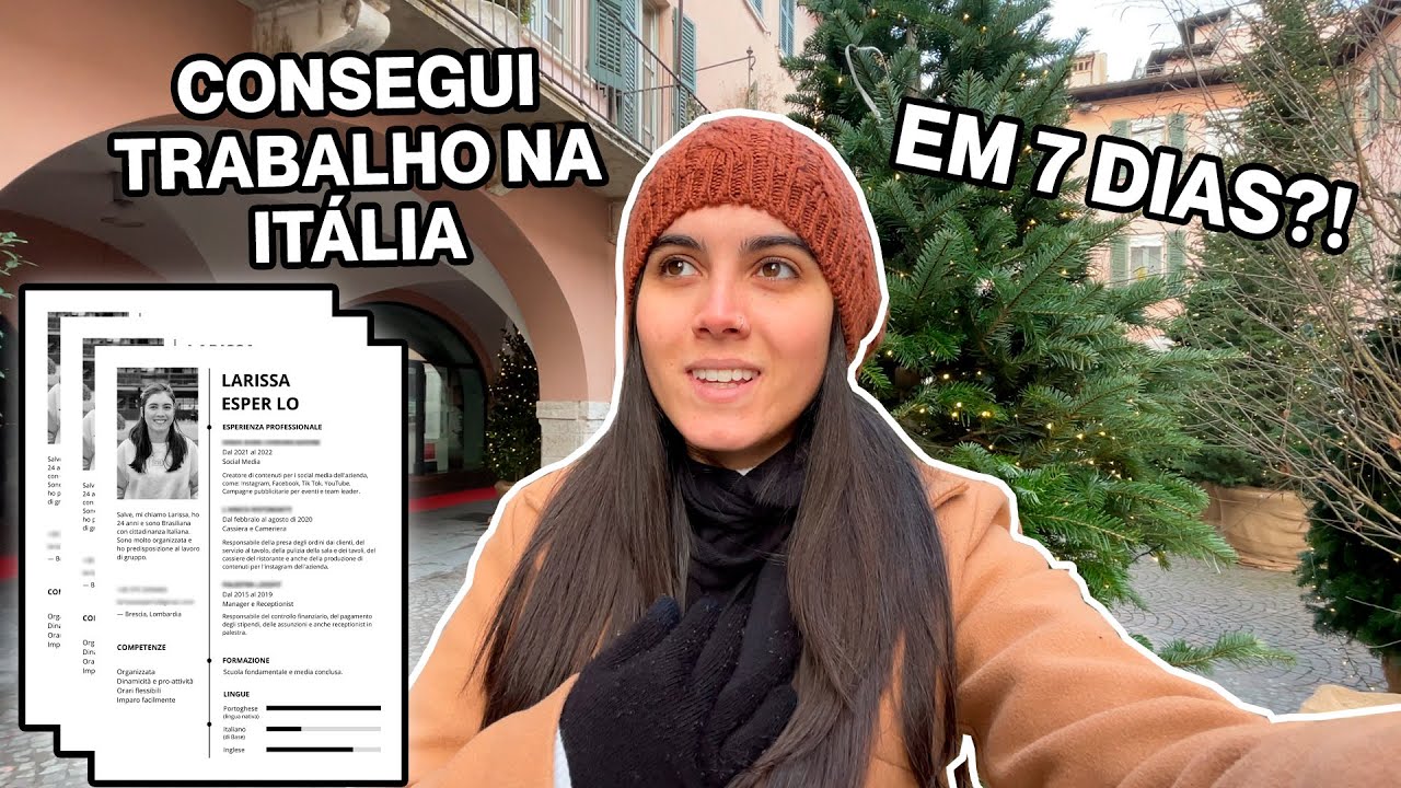 MEU PRIMEIRO TRABALHO NA ITÁLIA