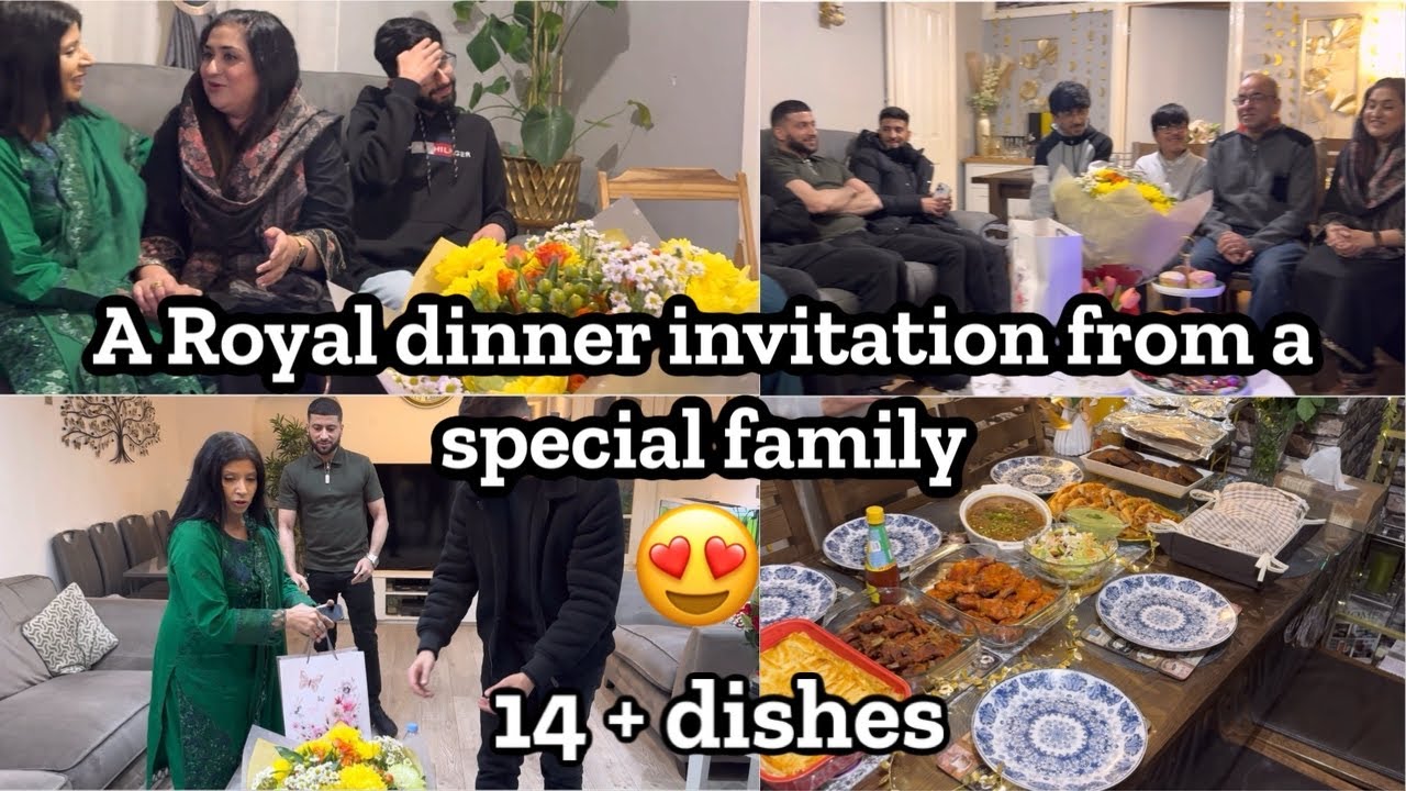 A ROYAL DINNER INVITATION WITH A SPECIAL FAN FAMILY 🥘🍗🥰|| 14 + DISHES PREPARED 🍗🥘