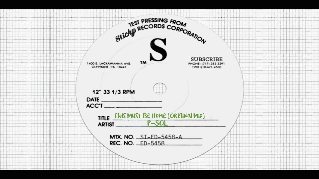 P-SOL - This Must Be Home (Original Mix)