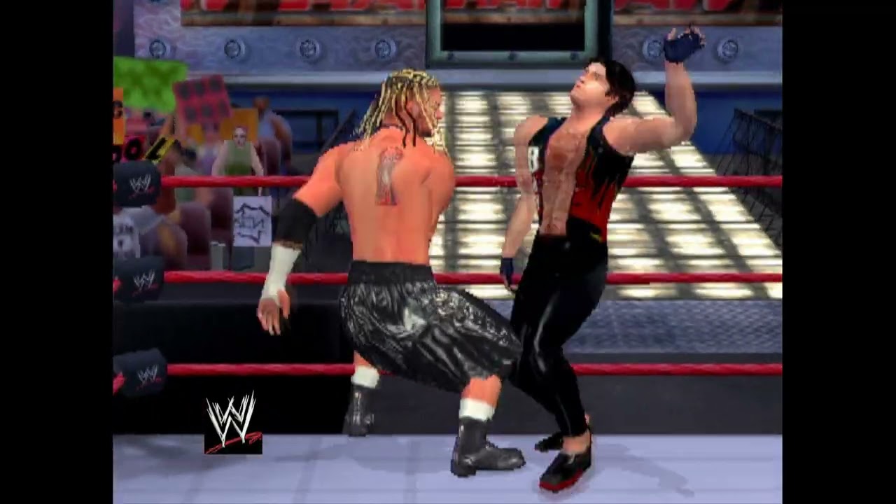 WWE Smackdown sym ps2 game RAW Raven vs BoyL 2003 part 2