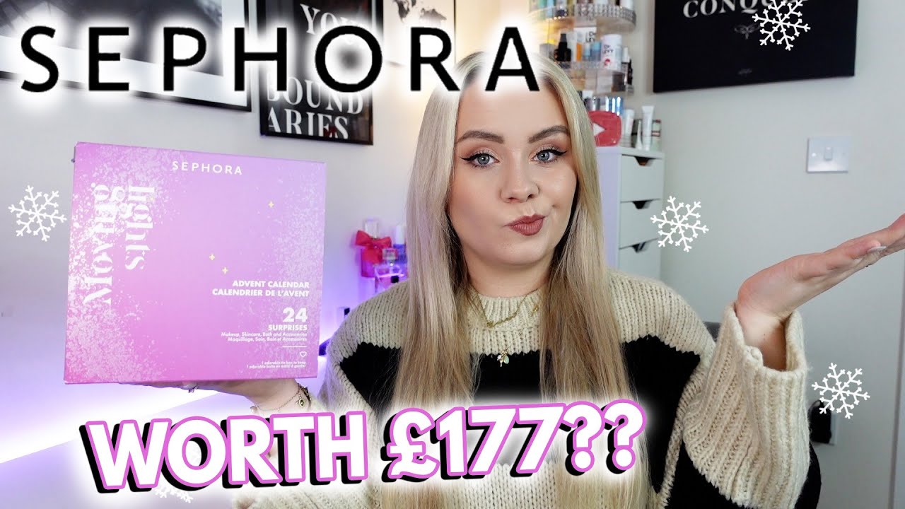 SEPHORA COLLECTION PREMIUM ADVENT CALENDAR UNBOXING 2024 ONLY &pound;80! ✨  MISS BOUX
