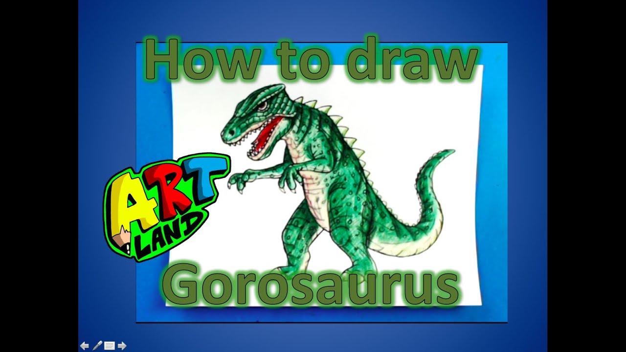 How to draw Gorosaurus