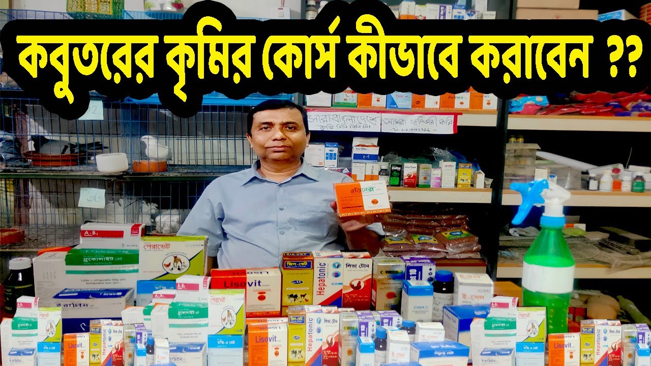 কবুতরের কৃমির ঔষধ খাওয়ানোর সঠিক নিয়ম।। এভিনেক্স | How to make worm course of pigeon?