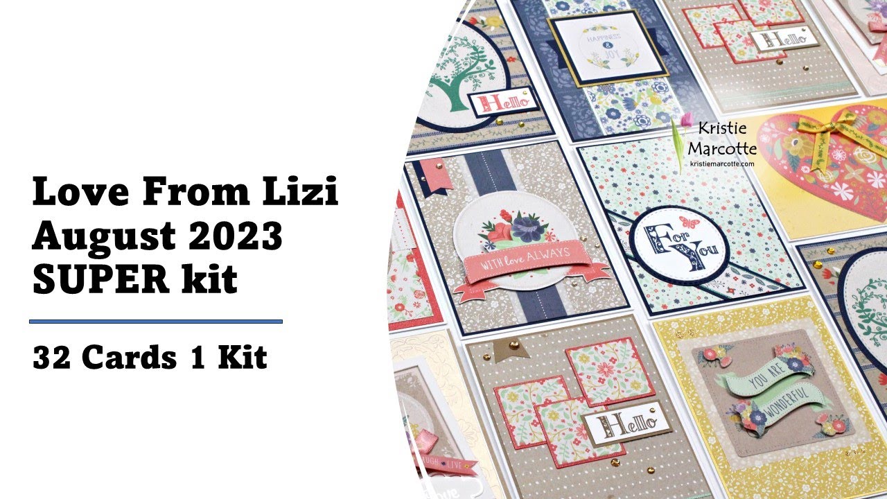 Love From Lizi | August 2023 Super Kit | 32 Cards 1 Kit