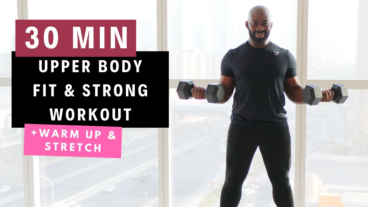 30 Min Upper Body Dumbbell HIIT Workout | Abs & Core included 🥵