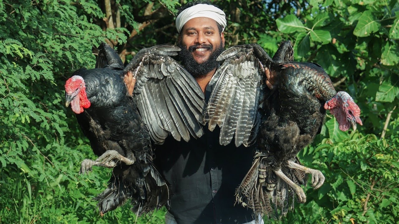 INSIDE TURKEY | Mud Turkey Recipe | Cooking Whole Turkey in Clay