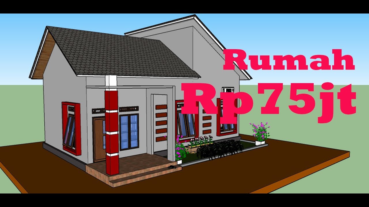 Desain Rumah 10x6 Meter Dengan 3 Kamar Tidur - DESAIN RUMAH 45
