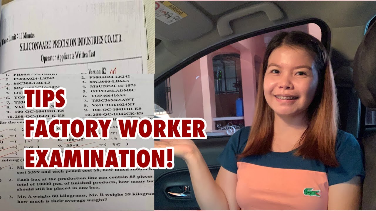 FACTORY WORKER IN TAIWAN EXAMINATION | MYREEN VLOG
