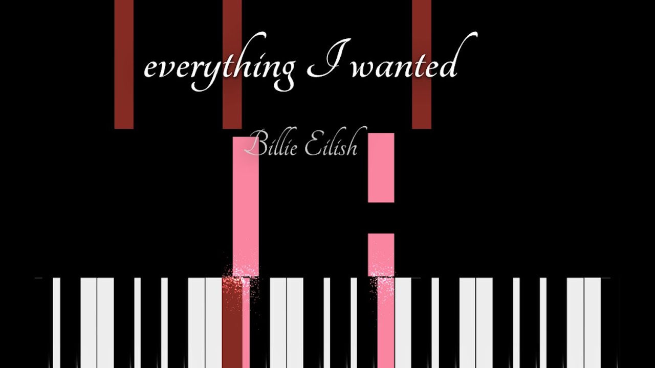 Billie Eilish   everything I wanted - EASY Piano