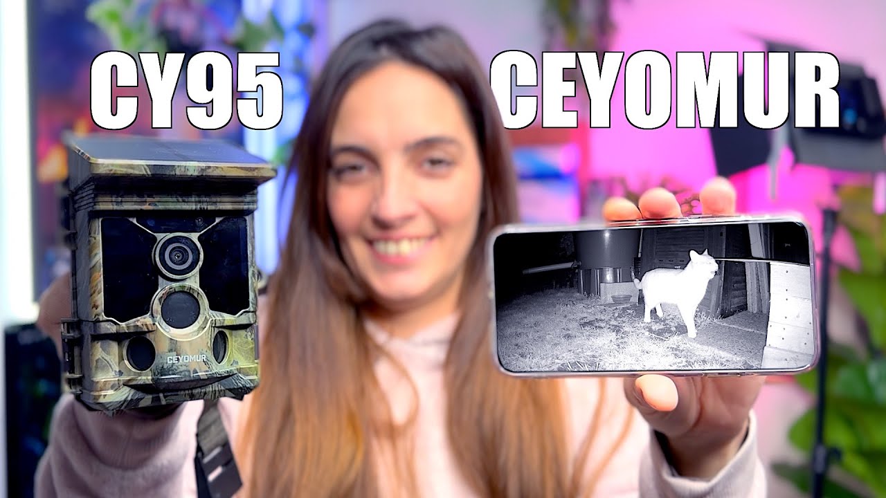 CEYOMUR CY95 la caméra solaire 4K de chasse et les observateur d'animaux sauvage