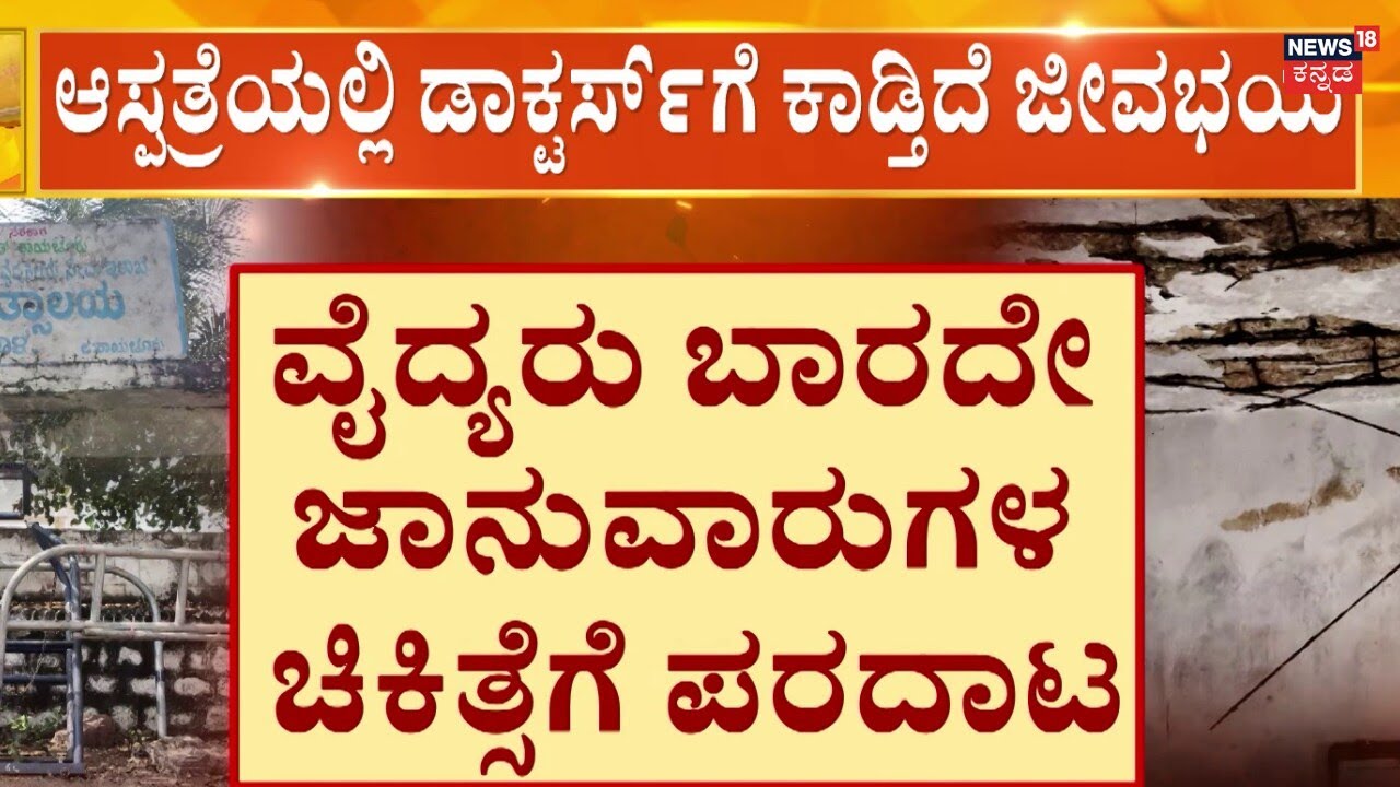 No Veterinary Doctors In Devadurga, Raichur | ಶಿಥಿಲಗೊಂಡ ಸರ್ಕಾರಿ ಪಶು ಆಸ್ಪತ್ರೆ ಕಟ್ಟಡ!