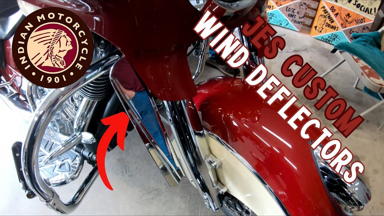 JES Custom Wind Deflector Install on 2015 Indian Chieftain
