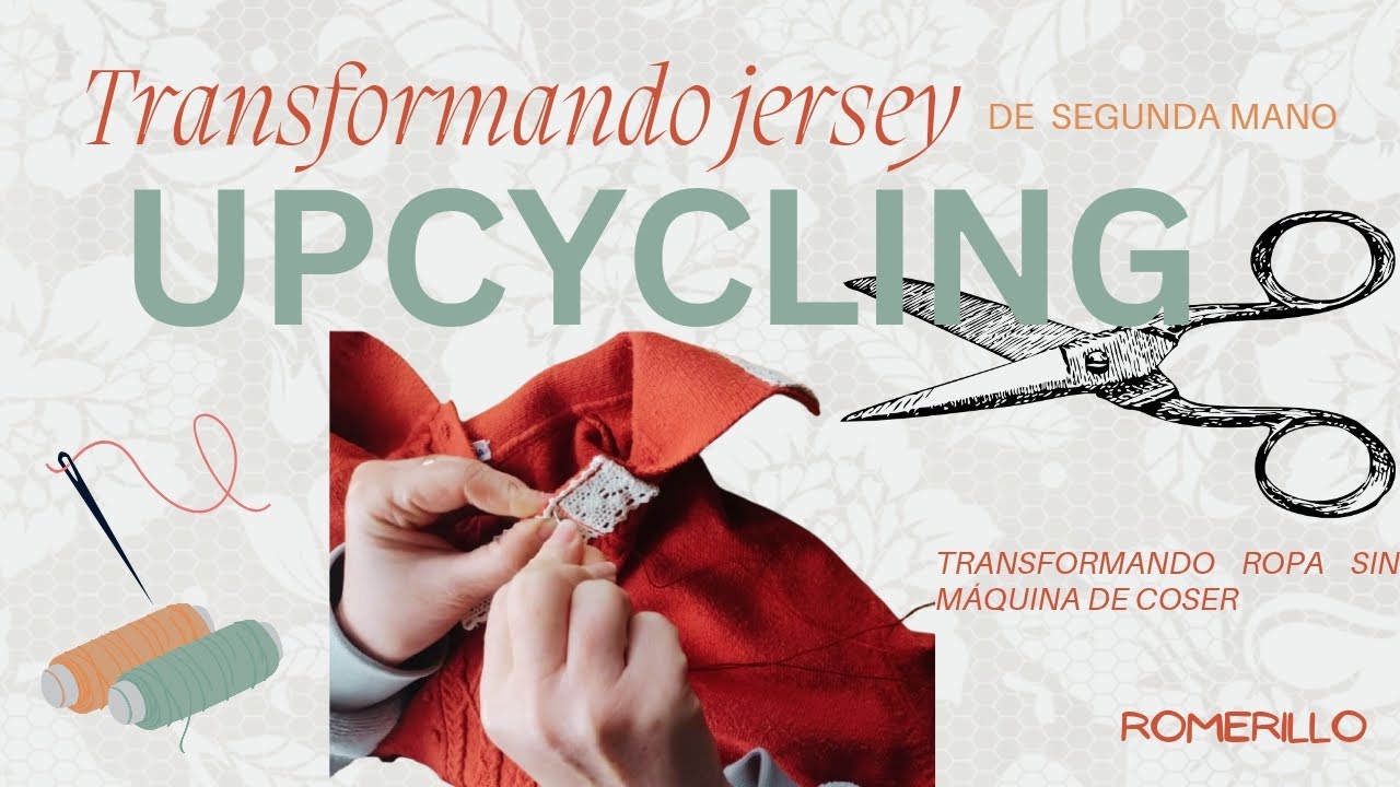 Upcycling ✨ Diy/Transformación de jersey de segunda mano sin máquina de coser 🧵🪡 @Romerillo