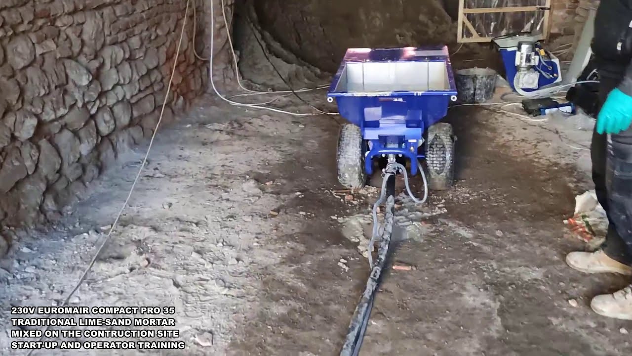 Traditional lime-sand mortars? Use EUROMAIR COMPACT-PRO 35