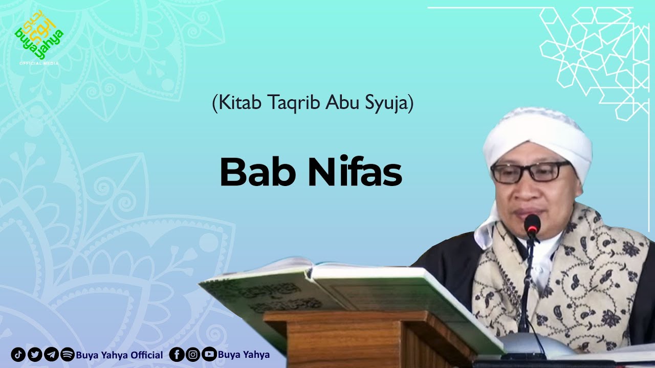 Bab Nifas | Kitab Taqrib | Buya Yahya | 30 Maret 2020