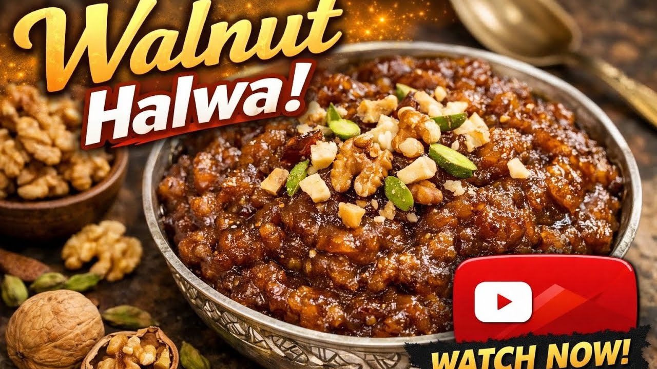 Walnut halwa recipe #recipe #trending #subscribemychannel 