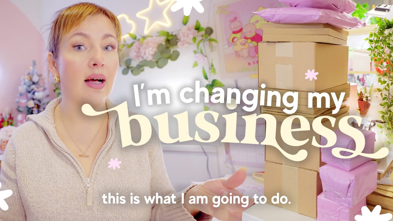 STUDIO VLOG ✤ Im changing my business....my business plan for 2023 (Here's what I am going to do)