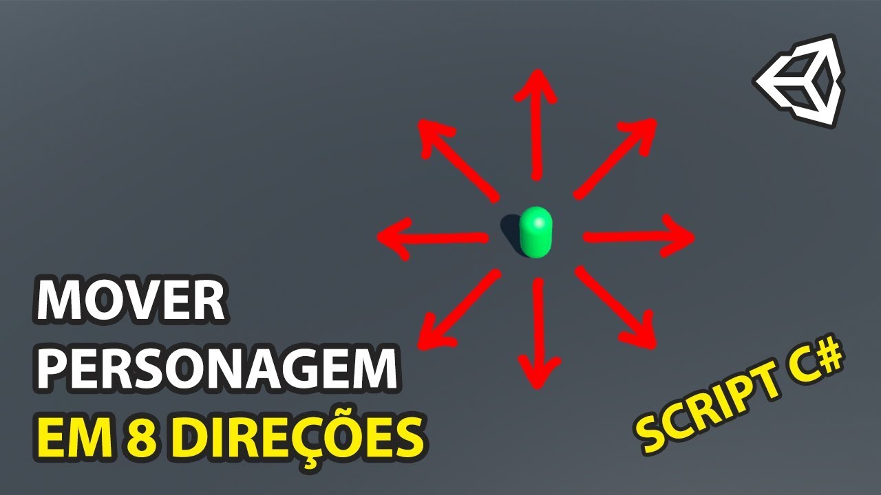 MOVIMENTAÇÃO EM 8 DIREÇÕES NA UNITY COM C# | CRIE SEUS JOGOS