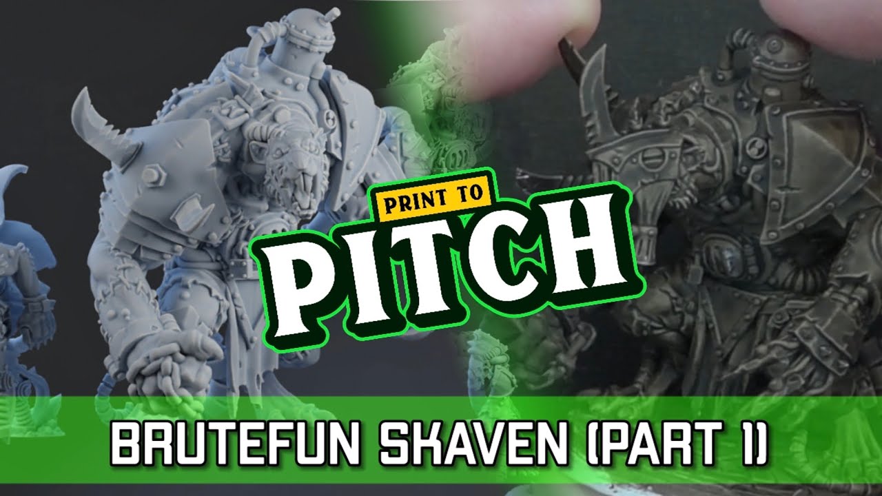 Команда Brutefun Skaven — 3D-печать Blood Bowl | Печать на презентации (подкаст Bonehead)