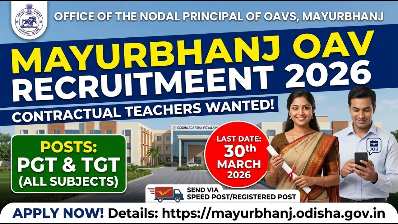 OAVS Mayurbhanj: Apply Now for Contractual Teaching Positions