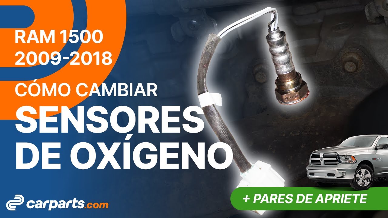Cómo cambiar los Sensores de Oxígeno 2009-2018 Dodge RAM 1500 ⚡
