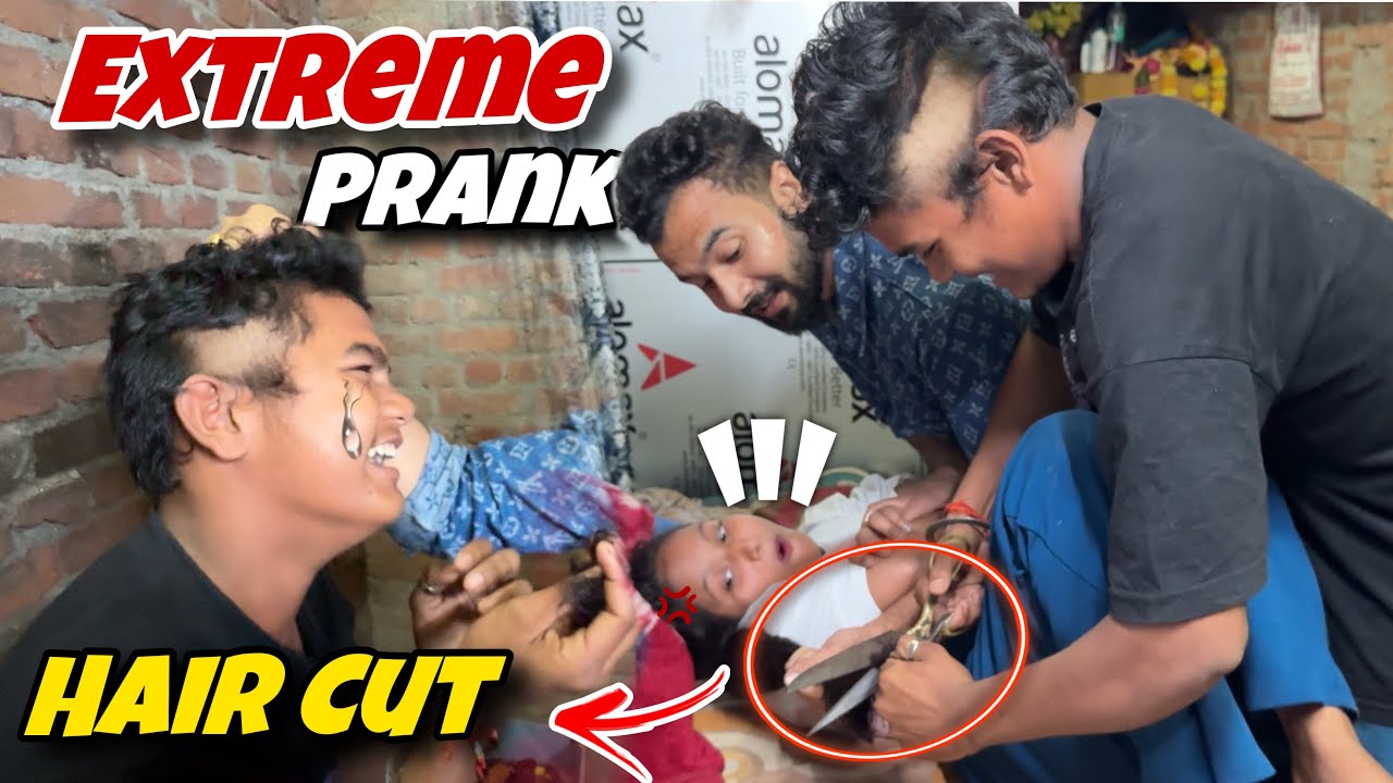 Extreme Hair Cut Prank on Sala and Sali 🤣|| Prank goes wrong ❌|| jeet thakur pranks #couplepranks