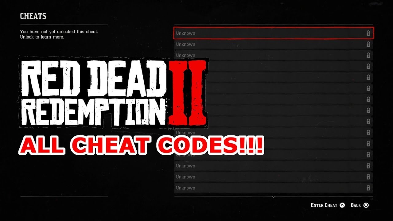 How to Cheat in Red Dead Redemption 2 | RDR 2 All Cheats Code For PC