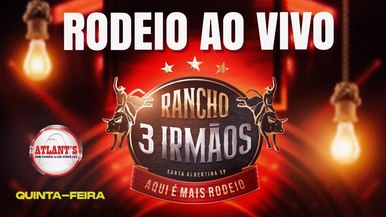Rodeio do RANCHO 3 IRMÃOS 2026 - QUINTA-FEIRA ( AO VIVO )