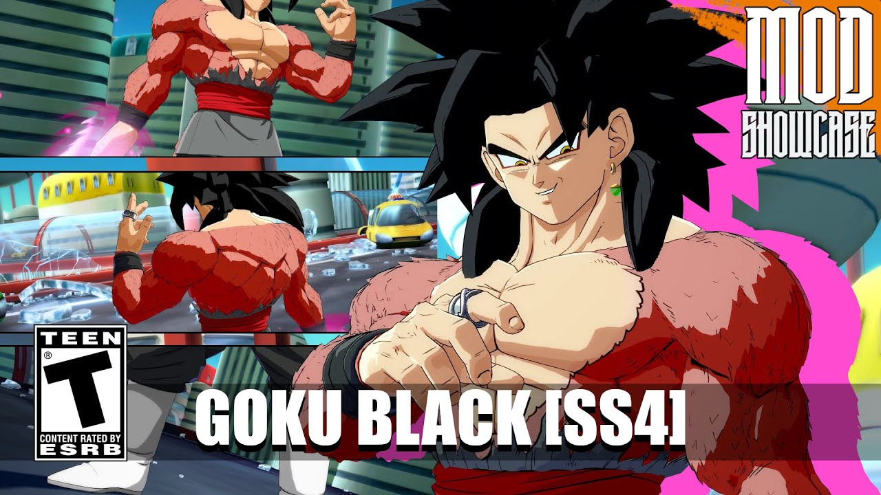 Goku Black goes Super Saiyan 4 | Dragon Ball FighterZ Mod Showcase