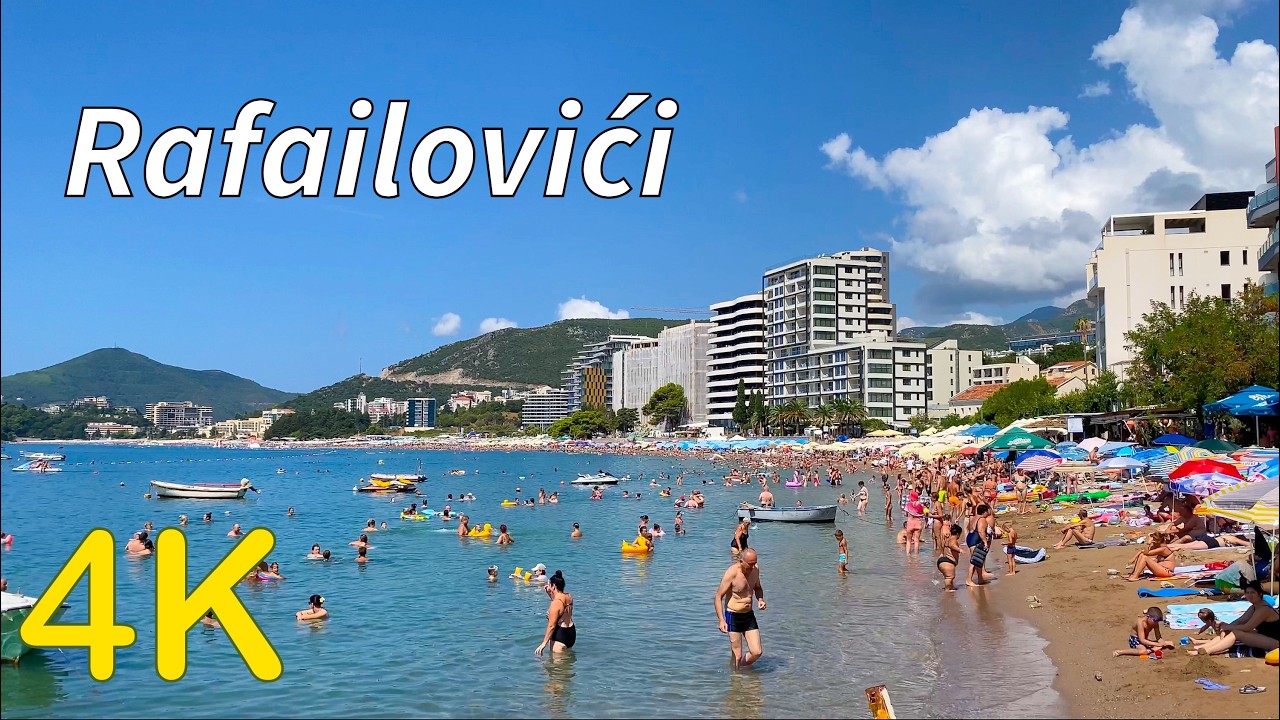 Rafailovići Montenegro 4K Walking Tour | Peaceful Coastal Stroll