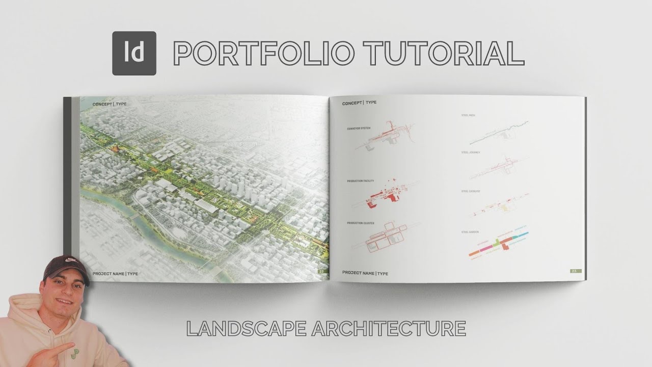 Как создать портфолио ландшафтной архитектуры — учебное пособие по Adobe InDesign