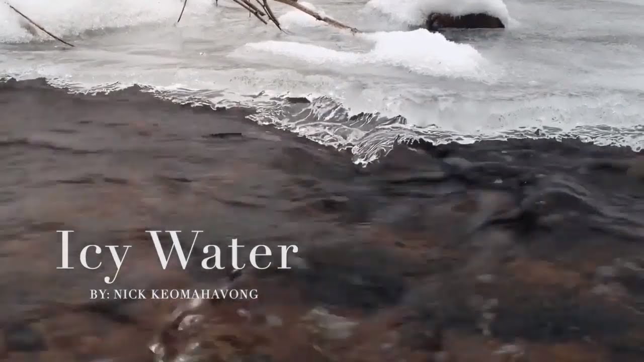 Flowing Icy Water Sound (2 HOURS) | Nature Sound | DEEP SLEEP, MEDITATION, RELAXATION, FOCUS at work