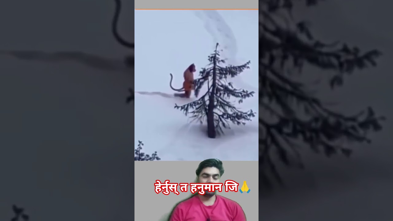 Hanuman ji in the Himalayas 🙏 #hunuman #short #shortvideo #youtubeshorts
